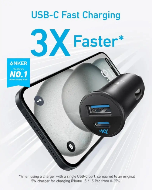 Anker Car Charger 30W 2 Ports Anker Car Charger 30W 2 Ports